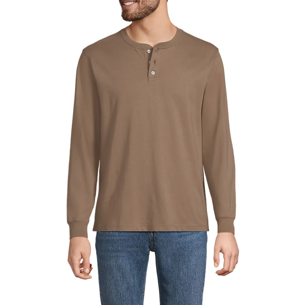 Super-T Langarm-Henleyshirt für Herren, Classic Fit