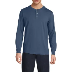 Super-T Langarm-Henleyshirt für Herren, Classic Fit