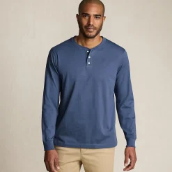 Super-T Langarm-Henleyshirt für Herren, Classic Fit