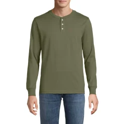 Super-T Langarm-Henleyshirt für Herren, Classic Fit