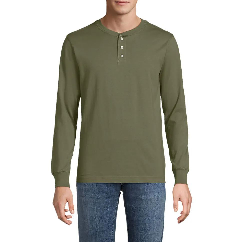 Super-T Langarm-Henleyshirt für Herren, Classic Fit