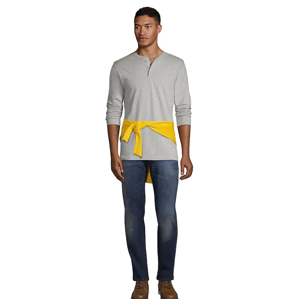 Super-T Langarm-Henleyshirt für Herren, Classic Fit