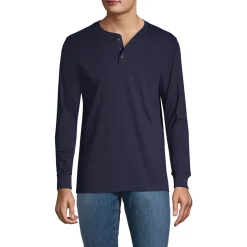 Super-T Langarm-Henleyshirt für Herren, Classic Fit