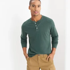 Super-T Langarm-Henleyshirt für Herren, Classic Fit