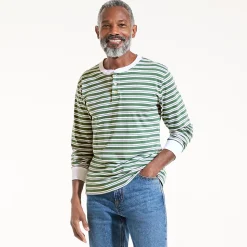 Super-T Langarm-Henleyshirt für Herren, Classic Fit