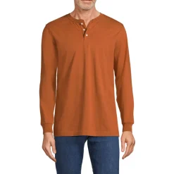 Super-T Langarm-Henleyshirt für Herren, Classic Fit