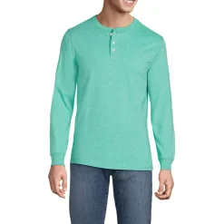 Super-T Langarm-Henleyshirt für Herren, Classic Fit