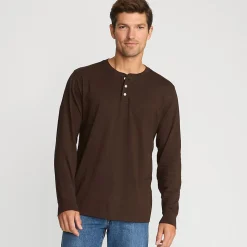 Super-T Langarm-Henleyshirt für Herren, Classic Fit