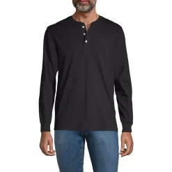 Super-T Langarm-Henleyshirt für Herren, Classic Fit