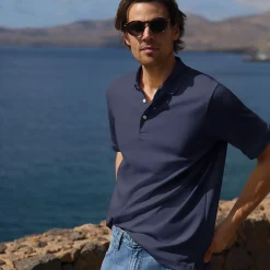 Supima Kurzarm-Polo für Herren, Classic Fit