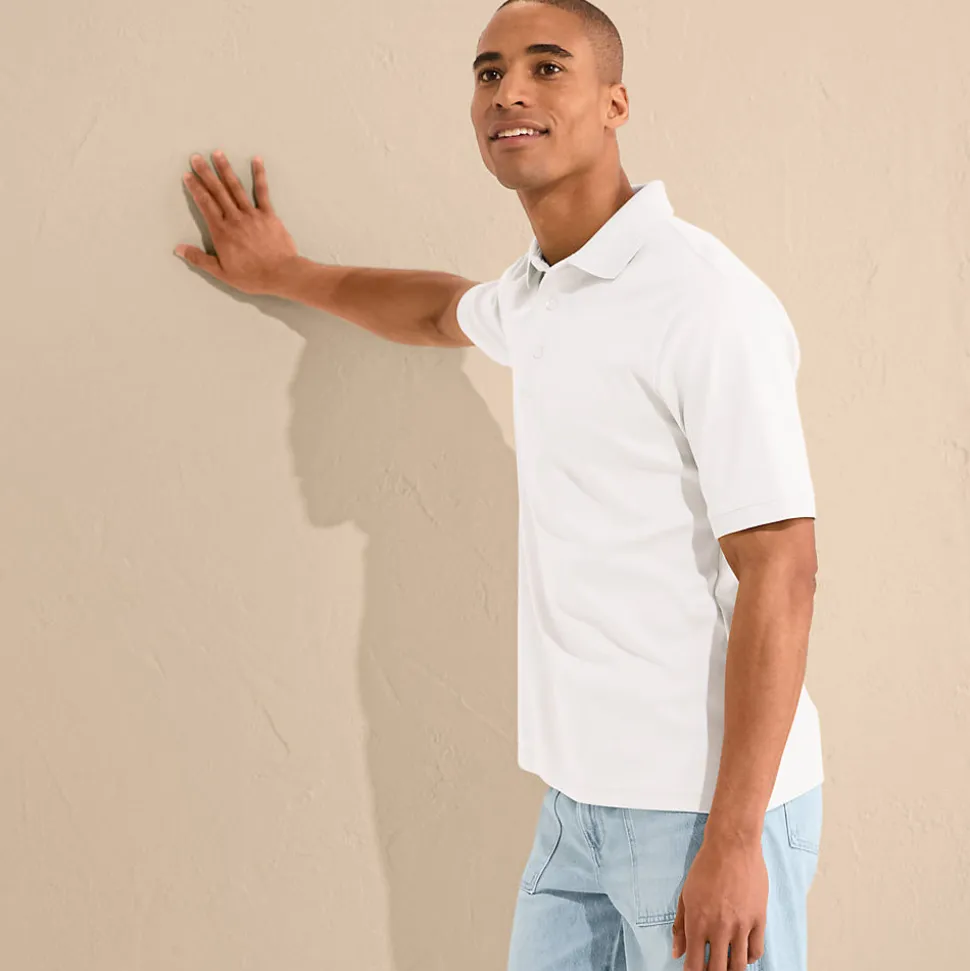 Supima Kurzarm-Polo für Herren, Classic Fit
