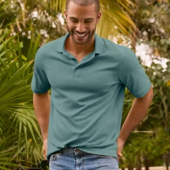 Supima Kurzarm-Polo für Herren, Classic Fit