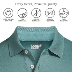 Supima Kurzarm-Polo für Herren, Classic Fit