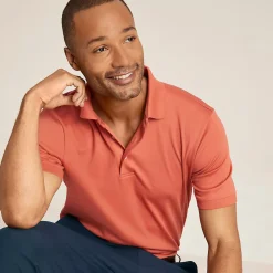 Supima Kurzarm-Polo für Herren, Classic Fit