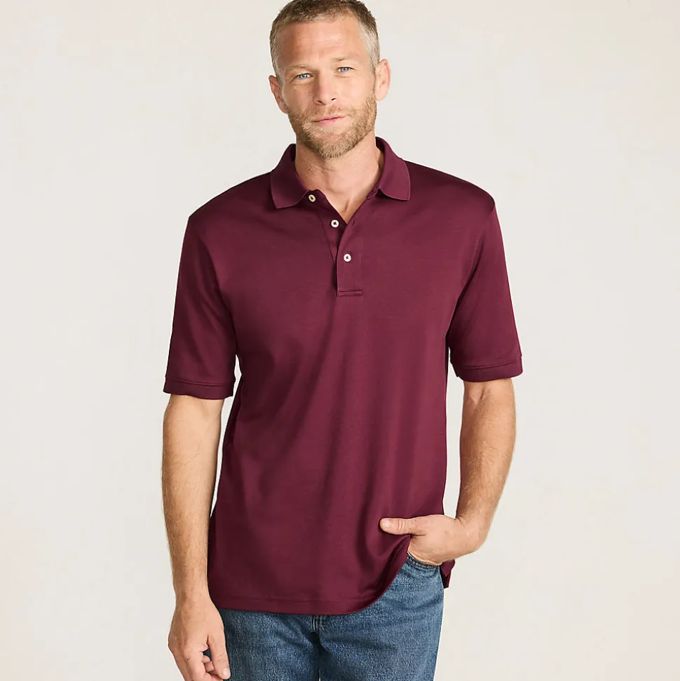 Supima Kurzarm-Polo für Herren, Classic Fit