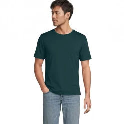 Supima Kurzarm-Shirt mit Rundhalsausschnitt für Herren