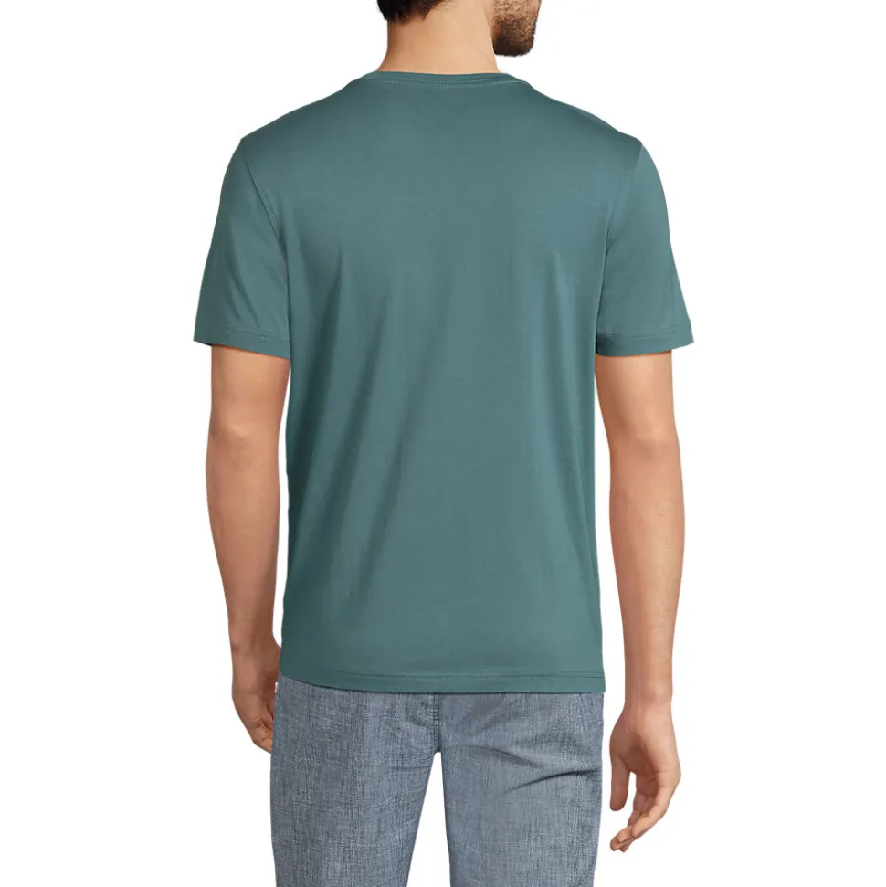 Supima Kurzarm-Shirt mit Rundhalsausschnitt für Herren