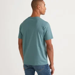 Supima Kurzarm-Shirt mit Rundhalsausschnitt für Herren