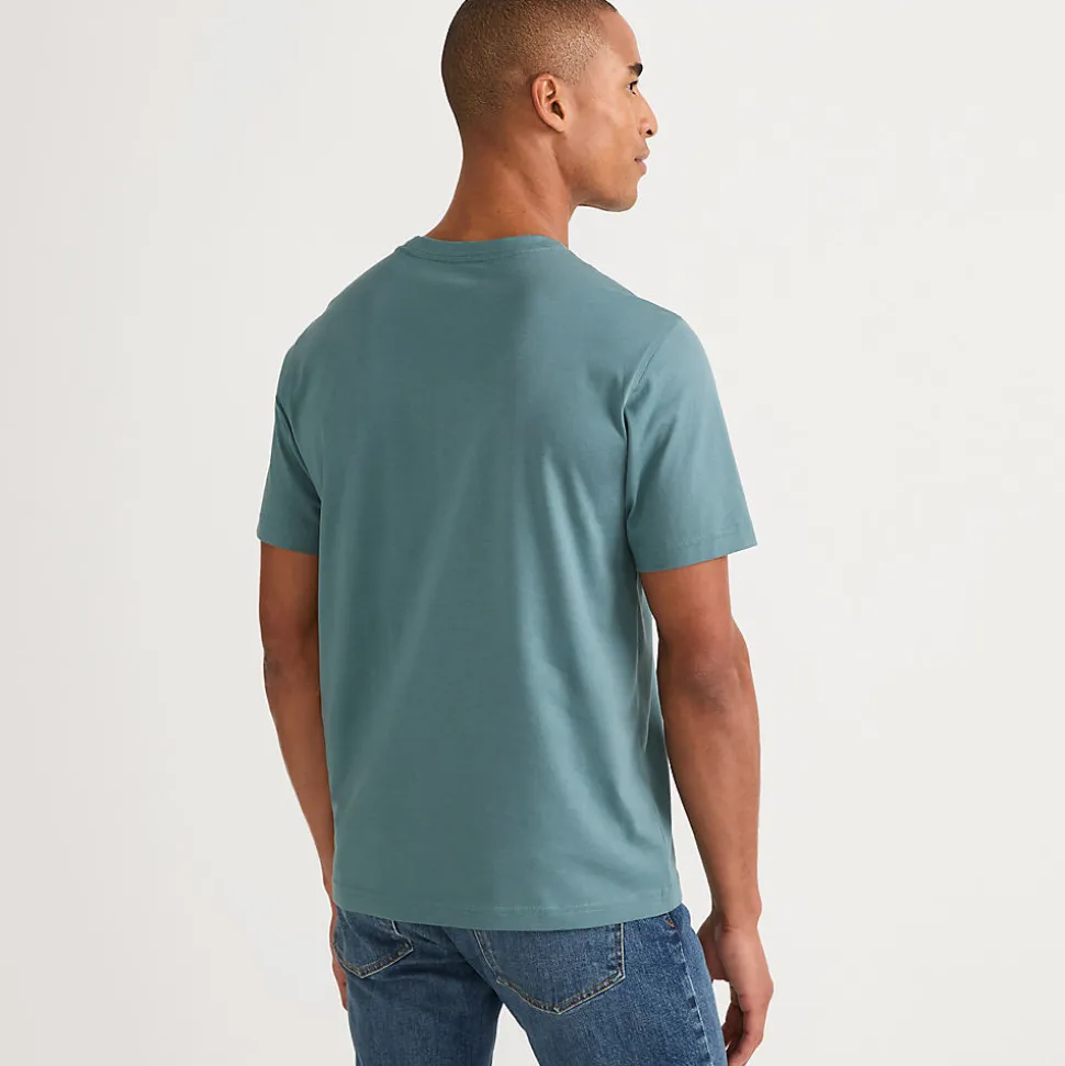 Supima Kurzarm-Shirt mit Rundhalsausschnitt für Herren