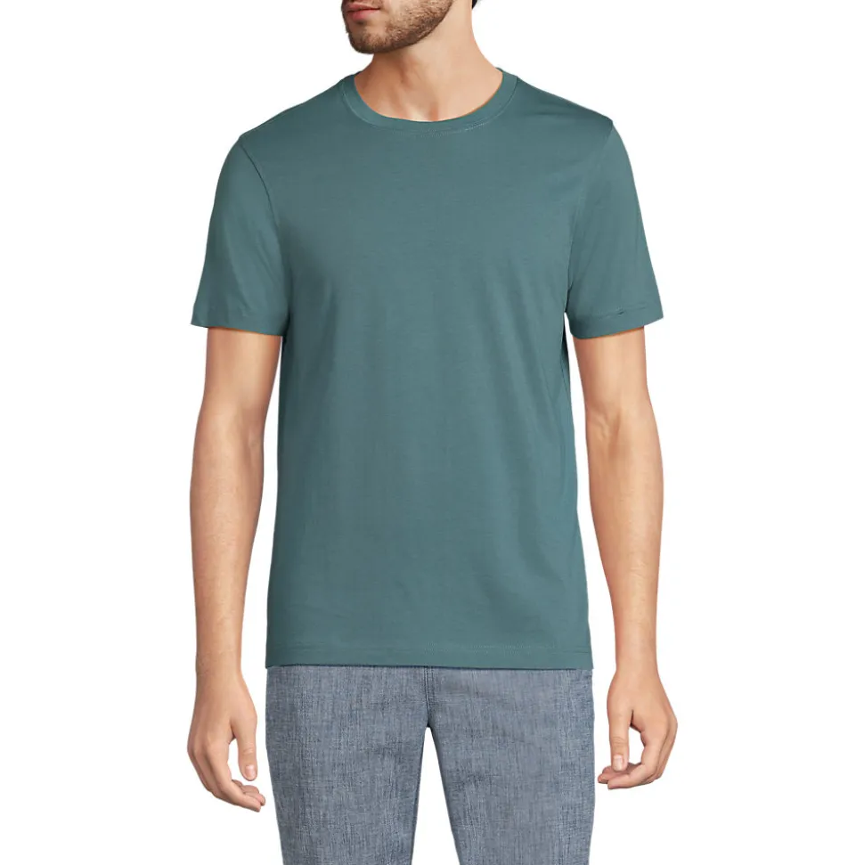 Supima Kurzarm-Shirt mit Rundhalsausschnitt für Herren
