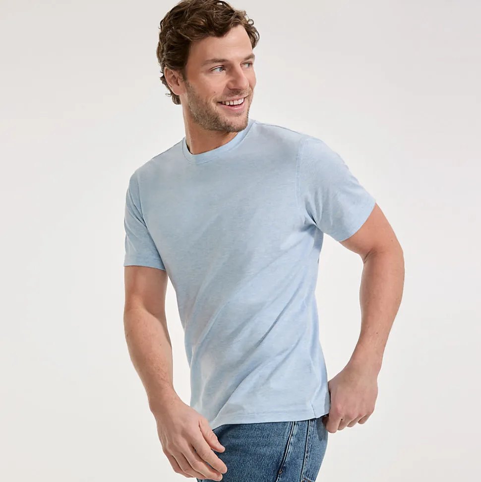 Supima Kurzarm-Shirt mit Rundhalsausschnitt für Herren