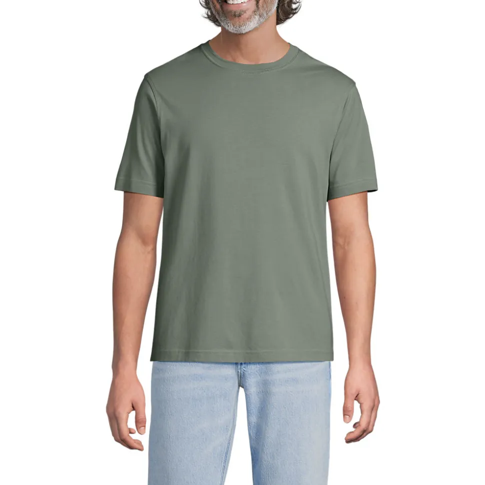 Supima Kurzarm-Shirt mit Rundhalsausschnitt für Herren