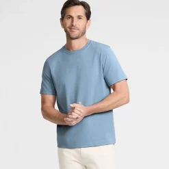 Supima Kurzarm-Shirt mit Rundhalsausschnitt für Herren