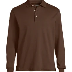 Supima Langarm-Polo für Herren, Classic Fit