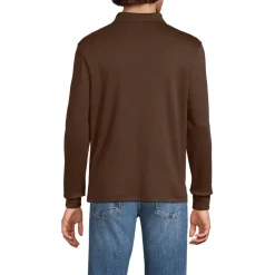Supima Langarm-Polo für Herren, Classic Fit