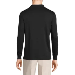 Supima Langarm-Polo für Herren, Classic Fit