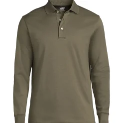 Supima Langarm-Polo für Herren, Classic Fit
