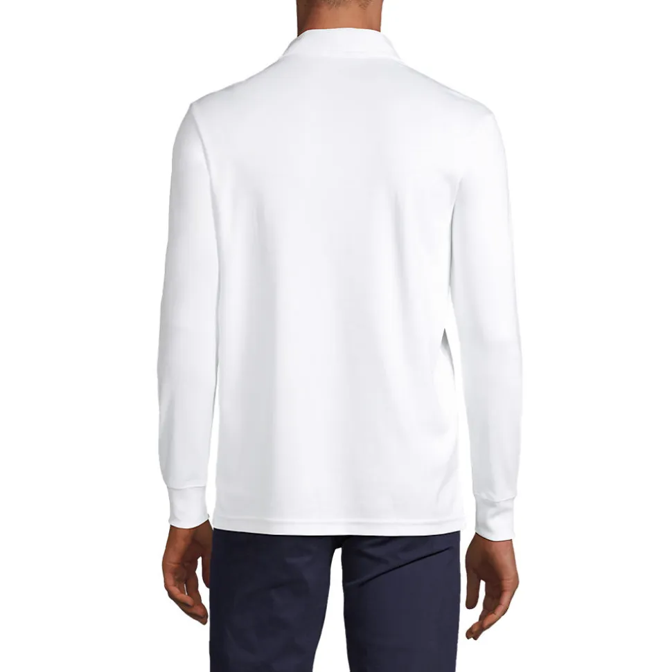 Supima Langarm-Polo für Herren, Classic Fit