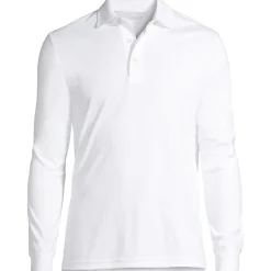 Supima Langarm-Polo für Herren, Classic Fit