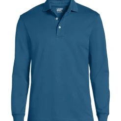 Supima Langarm-Polo für Herren, Classic Fit