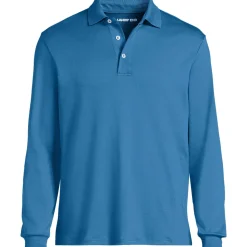 Supima Langarm-Polo für Herren, Classic Fit