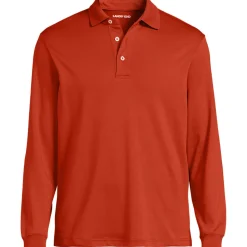 Supima Langarm-Polo für Herren, Classic Fit