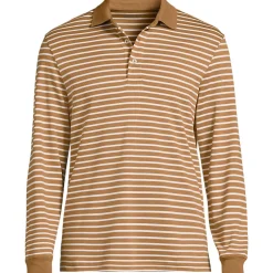Supima Langarm-Polo für Herren, Classic Fit