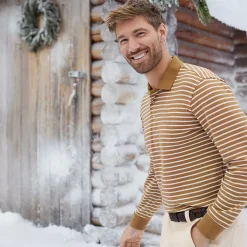 Supima Langarm-Polo für Herren, Classic Fit