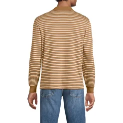 Supima Langarm-Polo für Herren, Classic Fit