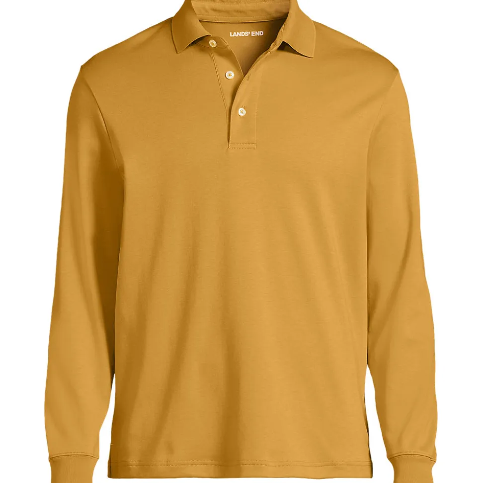 Supima Langarm-Polo für Herren, Classic Fit