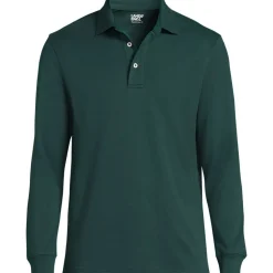 Supima Langarm-Polo für Herren, Classic Fit