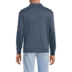 Supima Langarm-Polo für Herren, Classic Fit