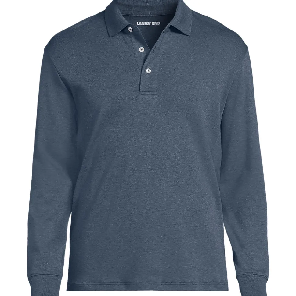 Supima Langarm-Polo für Herren, Classic Fit