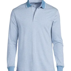 Supima Langarm-Polo für Herren, Classic Fit