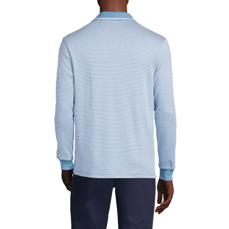 Supima Langarm-Polo für Herren, Classic Fit
