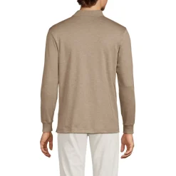 Supima Langarm-Polo für Herren, Classic Fit
