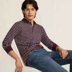 Supima Langarm-Polo für Herren, Classic Fit
