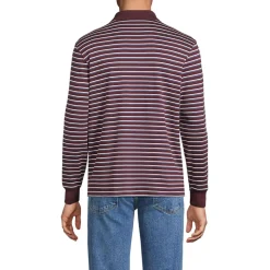 Supima Langarm-Polo für Herren, Classic Fit