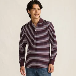 Supima Langarm-Polo für Herren, Classic Fit