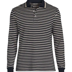 Supima Langarm-Polo für Herren, Classic Fit